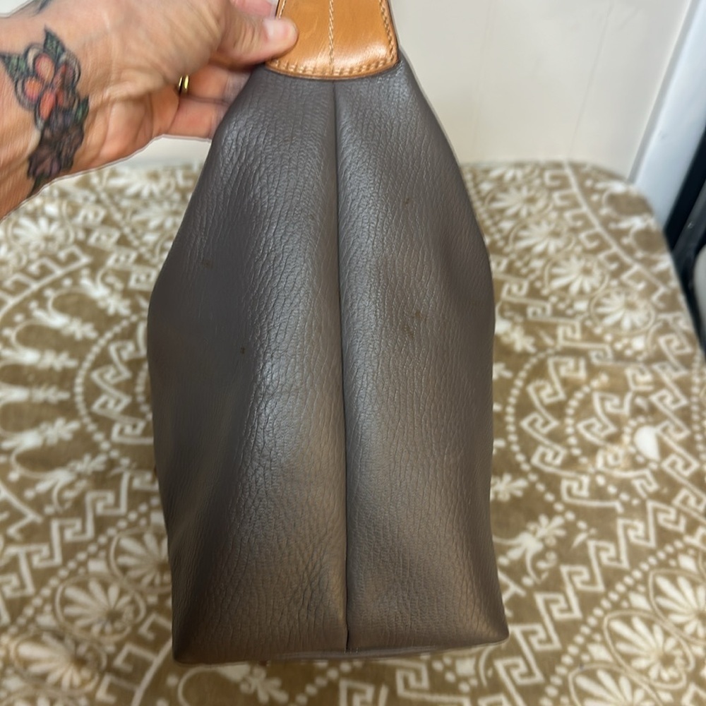 Dooney & Bourke Patterson Paige Gray Pebble Leather Hobo Bag, $298 - Picture 6 of 13